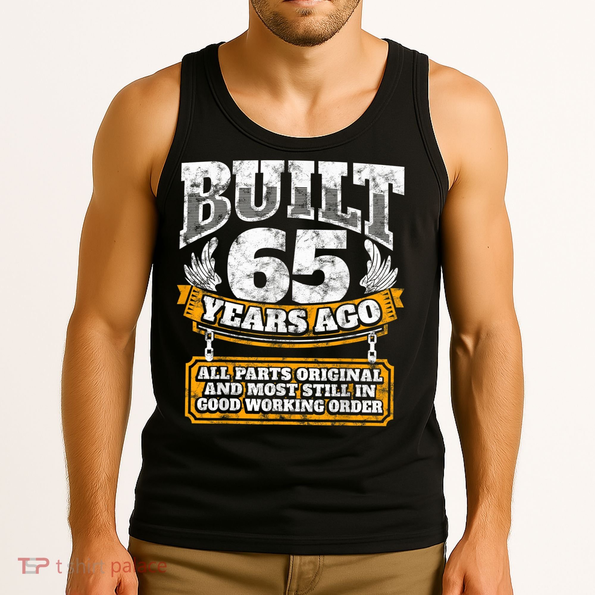 Funny 65th Birthday Shirt B-Day Gift Saying Age 65 Year Joke Tank Top