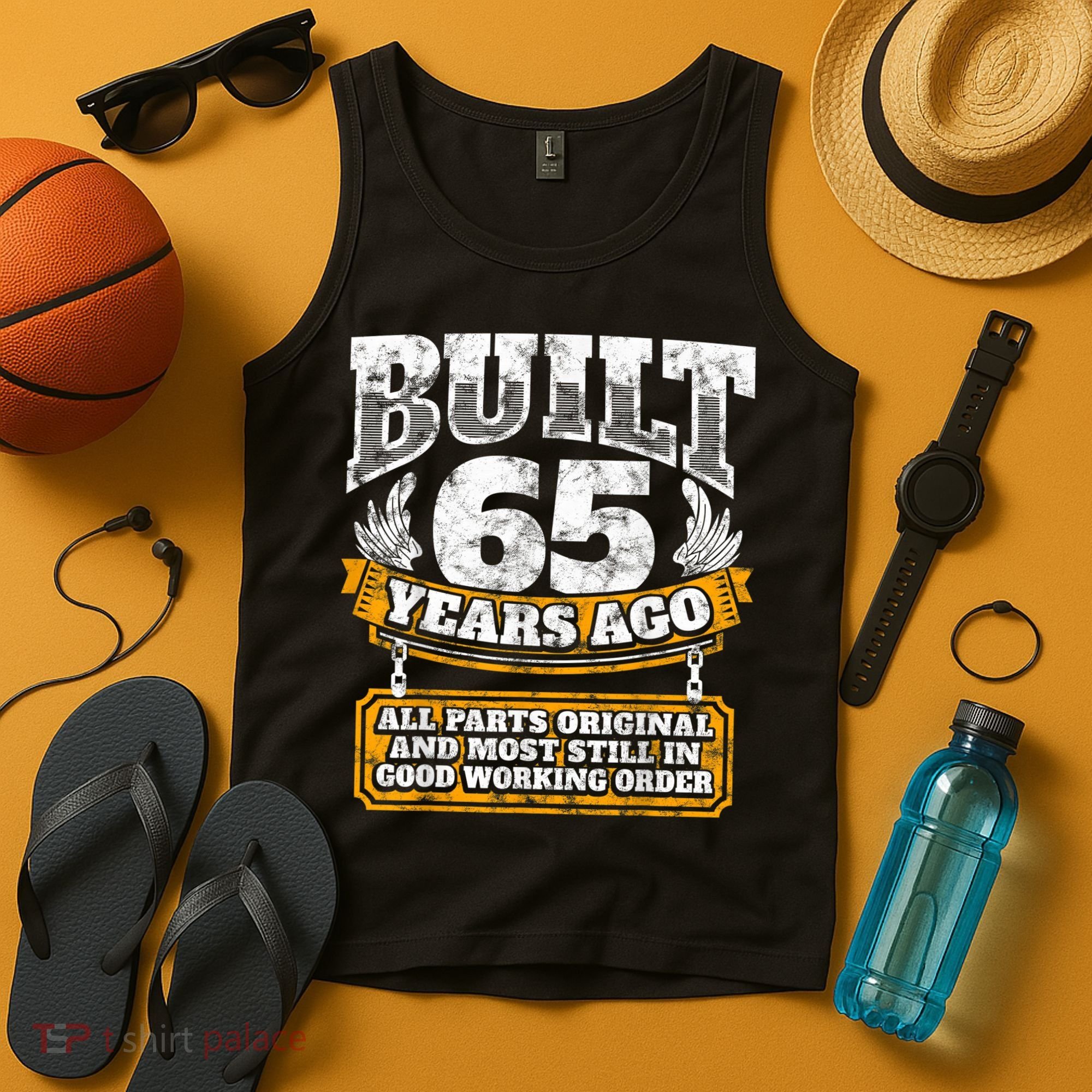 Funny 65th Birthday Shirt B-Day Gift Saying Age 65 Year Joke Tank Top