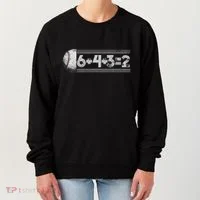Funny 6+4+3=2 Baseball Women's Sweatshirt thumb 0