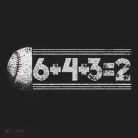 Funny 6+4+3=2 Baseball Women's Sweatshirt thumb 2
