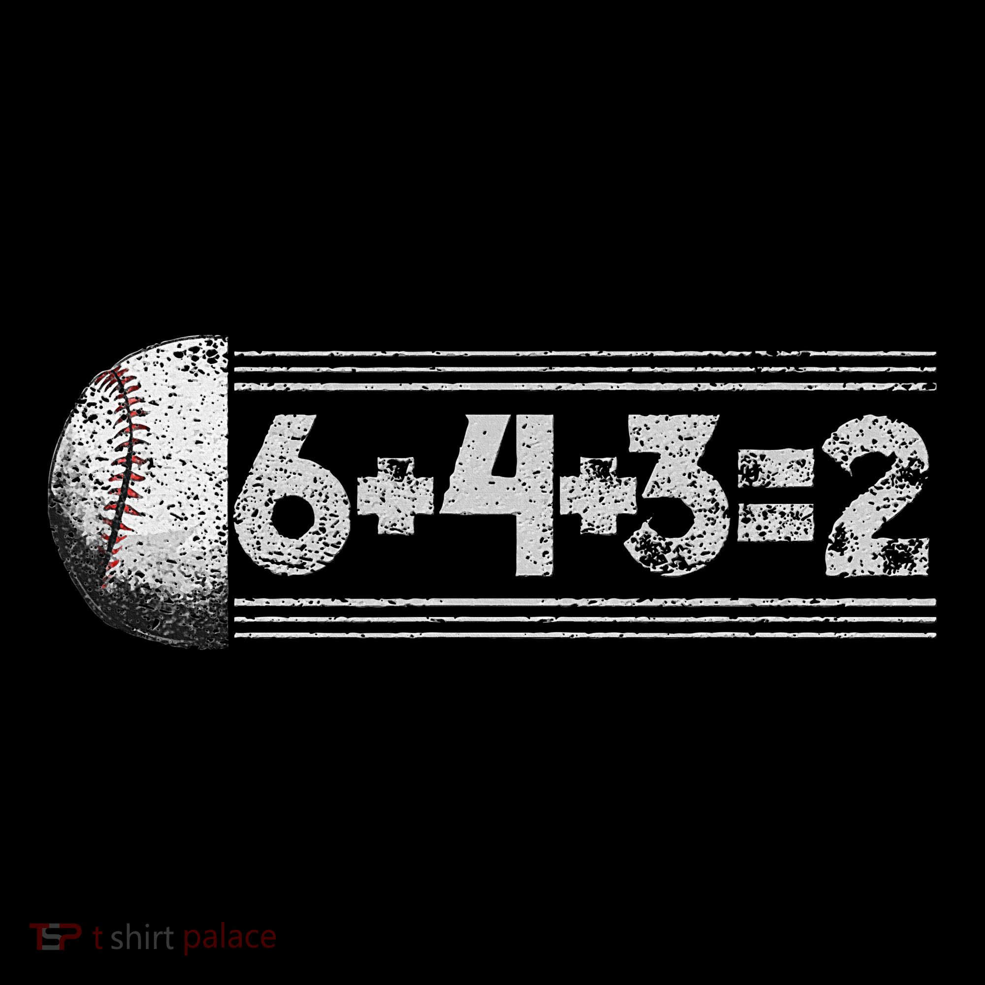 Funny 6+4+3=2 Baseball Doggie Tank