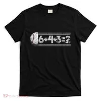 Funny 6+4+3=2 Baseball T-Shirt thumb 0