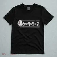 Funny 6+4+3=2 Baseball T-Shirt thumb 5