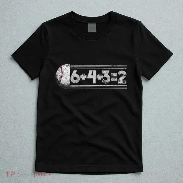 Funny 6+4+3=2 Baseball T-Shirt