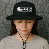 Funny 6+4+3=2 Baseball Bucket Hat thumb 3