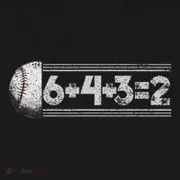 Funny 6+4+3=2 Baseball Bucket Hat thumb 4