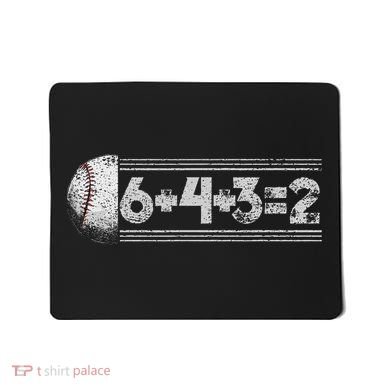 Funny 6+4+3=2 Baseball Mousepad