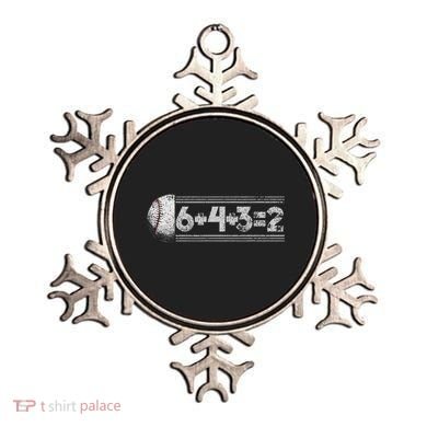 Funny 6+4+3=2 Baseball Ornament