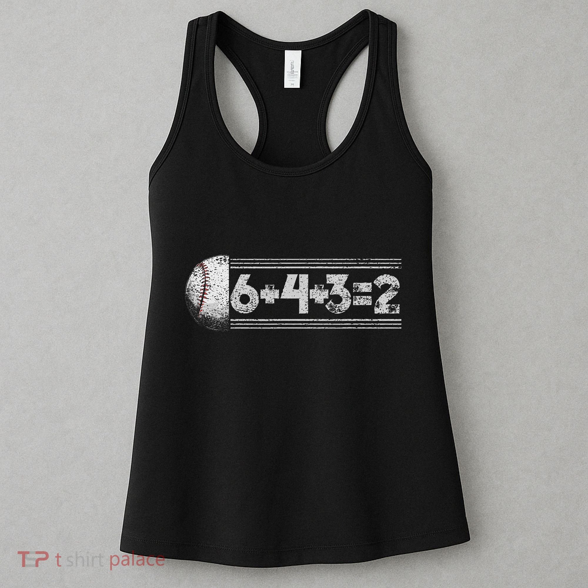 Funny 6+4+3=2 Baseball Women's Tank Top