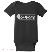 Funny 6+4+3=2 Baseball Baby Bodysuit thumb 0