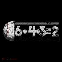 Funny 6+4+3=2 Baseball Baby Bodysuit thumb 2