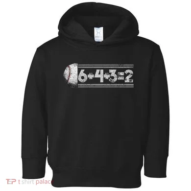 Funny 6+4+3=2 Baseball Toddler Hoodie