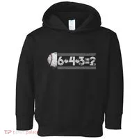 Funny 6+4+3=2 Baseball Toddler Hoodie thumb 0