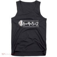 Funny 6+4+3=2 Baseball Tank Top thumb 0