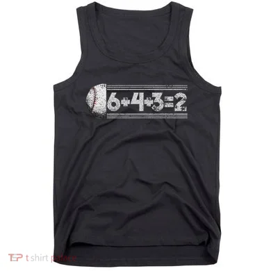 Funny 6+4+3=2 Baseball Tank Top