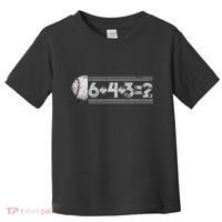 Funny 6+4+3=2 Baseball Toddler T-Shirt thumb 0