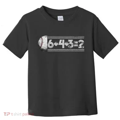 Funny 6+4+3=2 Baseball Toddler T-Shirt
