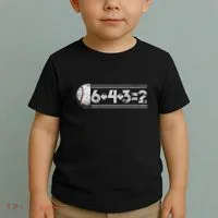 Funny 6+4+3=2 Baseball Toddler T-Shirt thumb 2