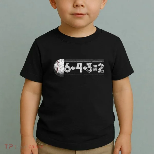 Funny 6+4+3=2 Baseball Toddler T-Shirt