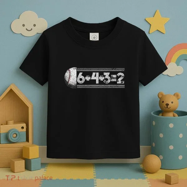 Funny 6+4+3=2 Baseball Toddler T-Shirt
