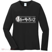 Funny 6+4+3=2 Baseball Women's Long Sleeve Shirt thumb 0