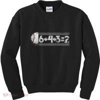 Funny 6+4+3=2 Baseball Kids Sweatshirt thumb 0
