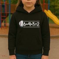 Funny 6+4+3=2 Baseball Kids Hoodie thumb 3