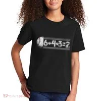 Funny 6+4+3=2 Baseball Kids T-Shirt thumb 2