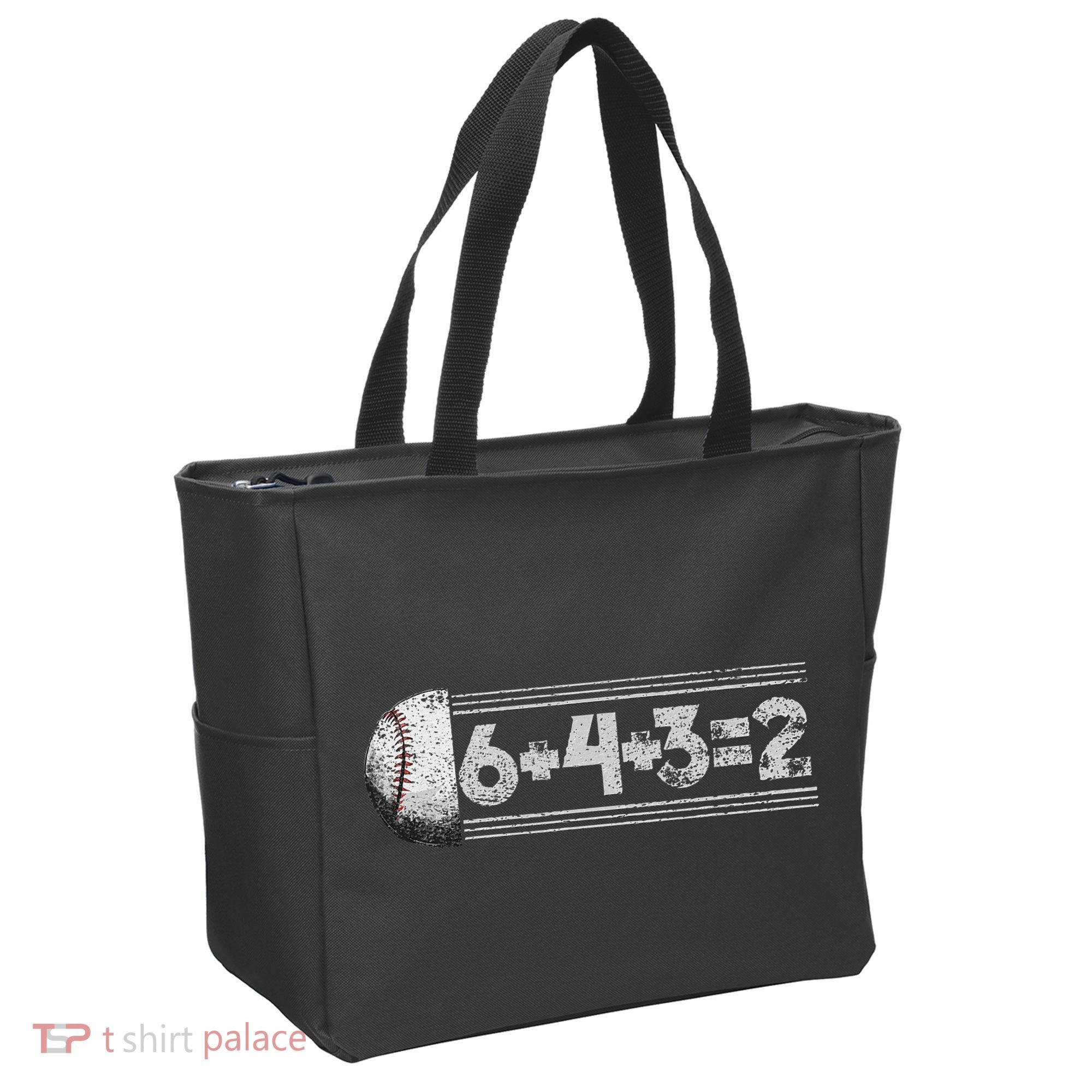 Funny 6+4+3=2 Baseball Tote Bag