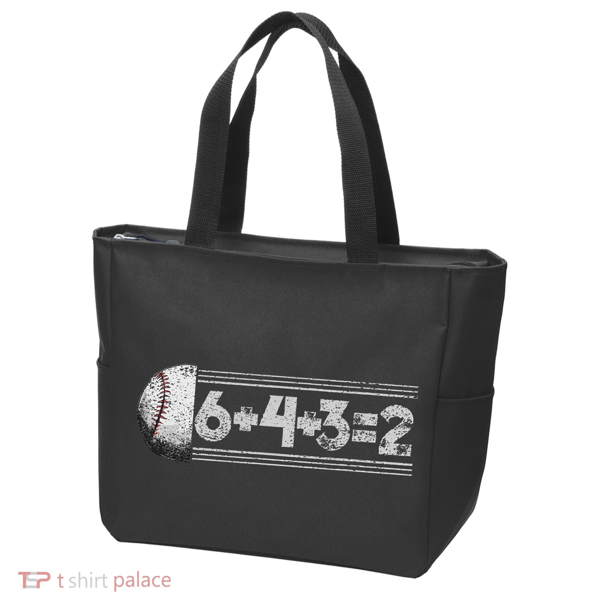 Funny 6+4+3=2 Baseball Tote Bag