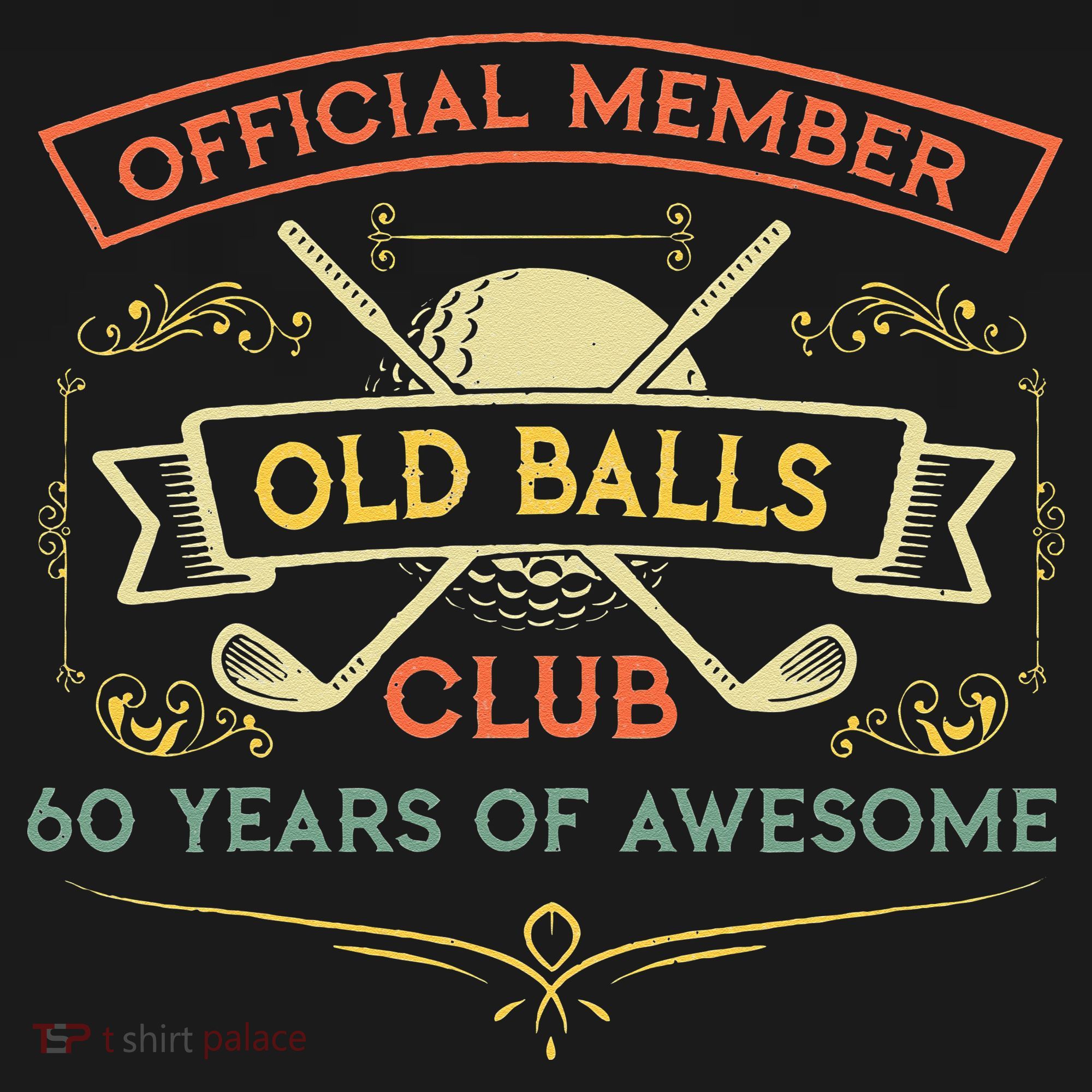 Funny 60th Birthday Old Balls Club 60 Year Old Golfer Hoodie