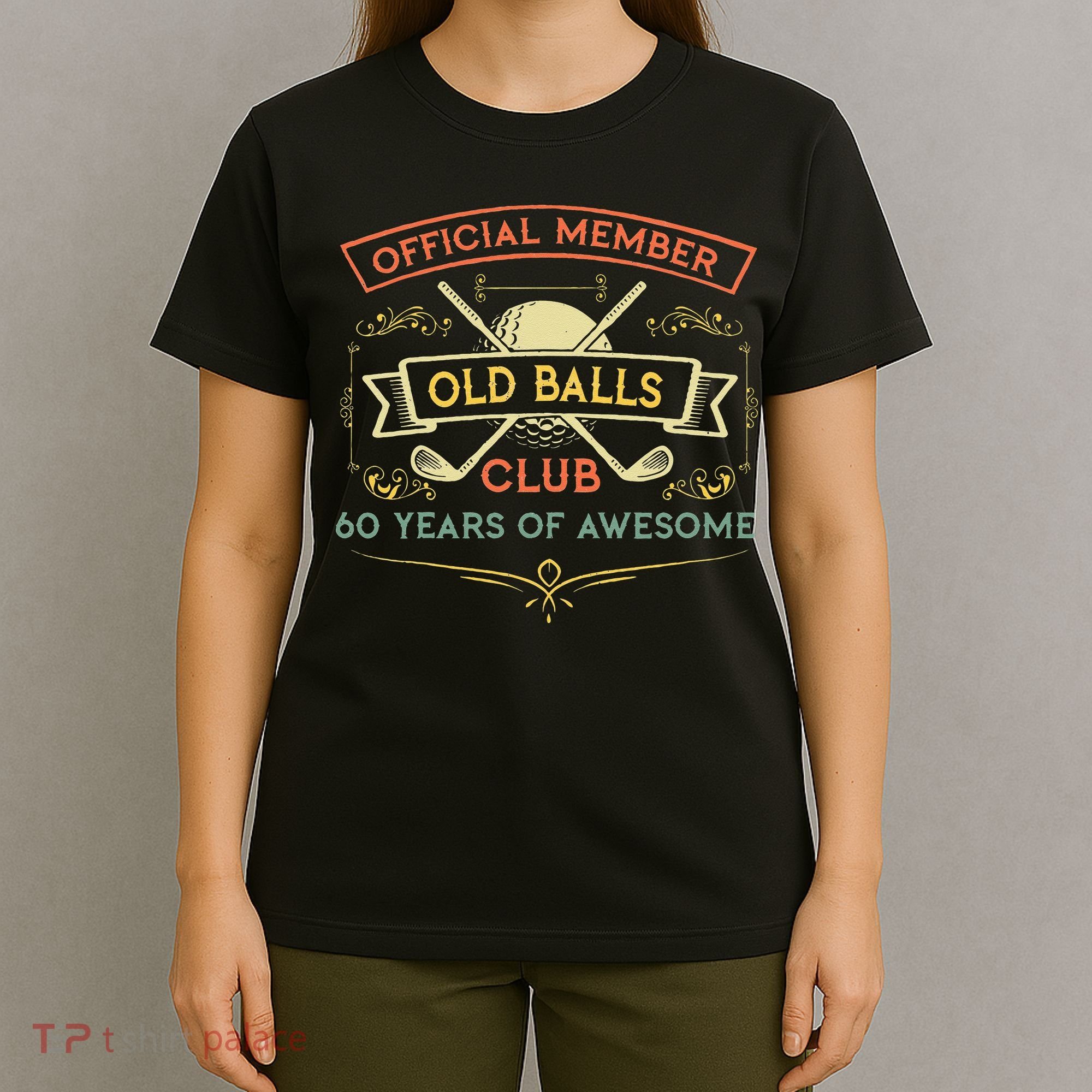 Funny 60th Birthday Old Balls Club 60 Year Old Golfer T-Shirt