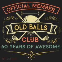 Funny 60th Birthday Old Balls Club 60 Year Old Golfer Hat thumb 2