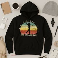 Funny 60th Birthday Golf Lover Six And Still On Par Hoodie thumb 3