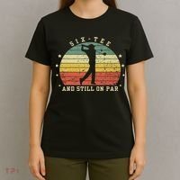 Funny 60th Birthday Golf Lover Six And Still On Par T-Shirt thumb 4