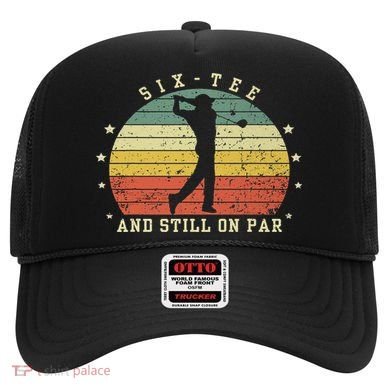 Funny 60th Birthday Golf Lover Six And Still On Par Hat