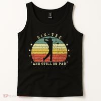 Funny 60th Birthday Golf Lover Six And Still On Par Tank Top thumb 2