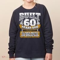 Funny 60th Birthday Bday Gift Saying Age 60 Year Joke Women's Sweatshirt thumb 0