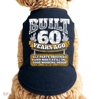 Funny 60th Birthday Bday Gift Saying Age 60 Year Joke Doggie Tank