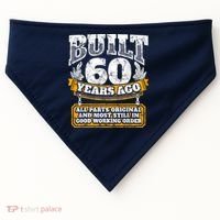 Funny 60th Birthday Bday Gift Saying Age 60 Year Joke USA-Made Doggie Bandana thumb 0