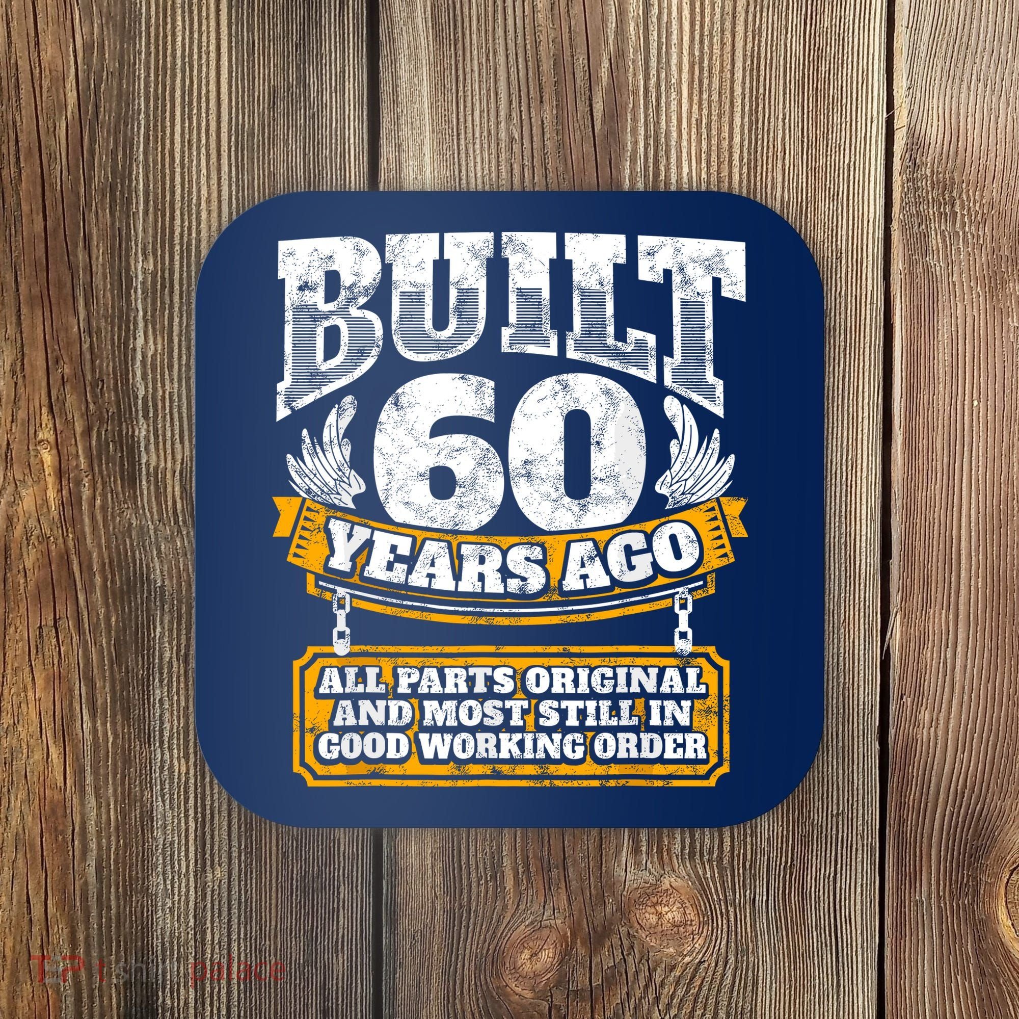 Funny 60th Birthday Bday Gift Saying Age 60 Year Joke Coaster