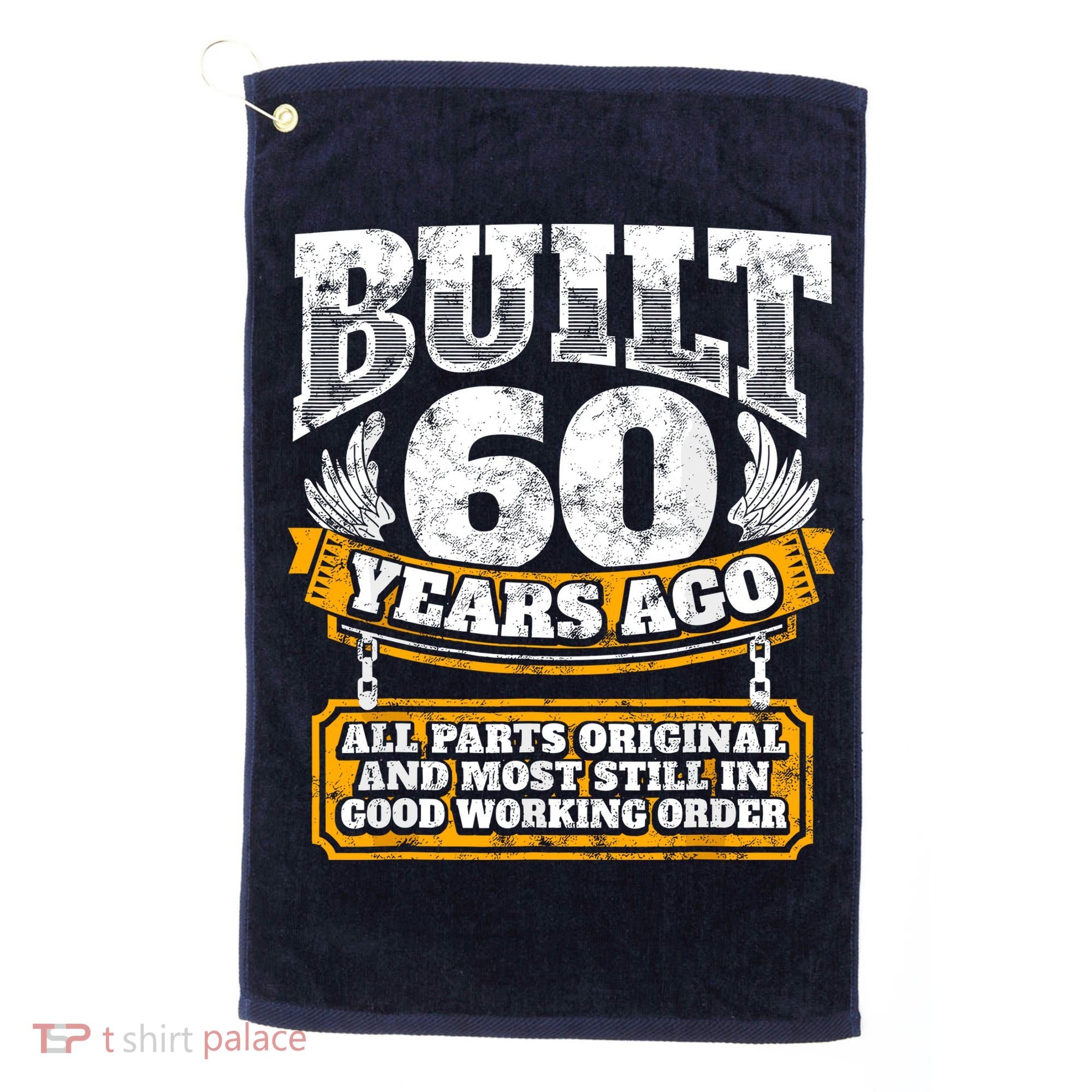 Funny 60th Birthday Bday Gift Saying Age 60 Year Joke Golf Towel