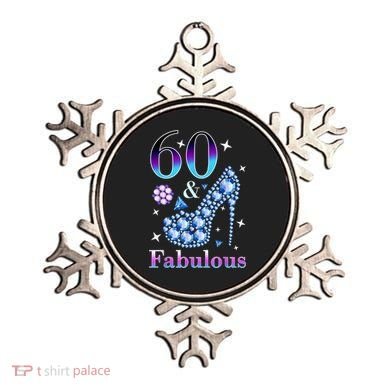 Fun 60th Birthday Fabulous Lady Gift Design Ornament