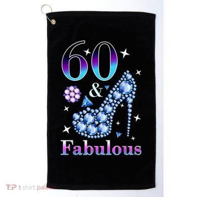 Fun 60th Birthday Fabulous Lady Gift Design Golf Towel
