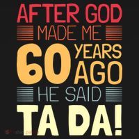 Funny 60th Birthday God Said Ta Da 60 Year Old Mousepad thumb 1