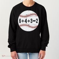 Funny 6+4+3=2 Double Play Baseball Gift Women's Sweatshirt thumb 0