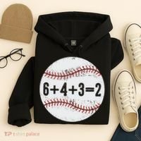 Funny 6+4+3=2 Double Play Baseball Gift Hoodie thumb 4