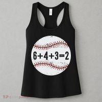 Funny 6+4+3=2 Double Play Baseball Gift Women's Tank Top thumb 3