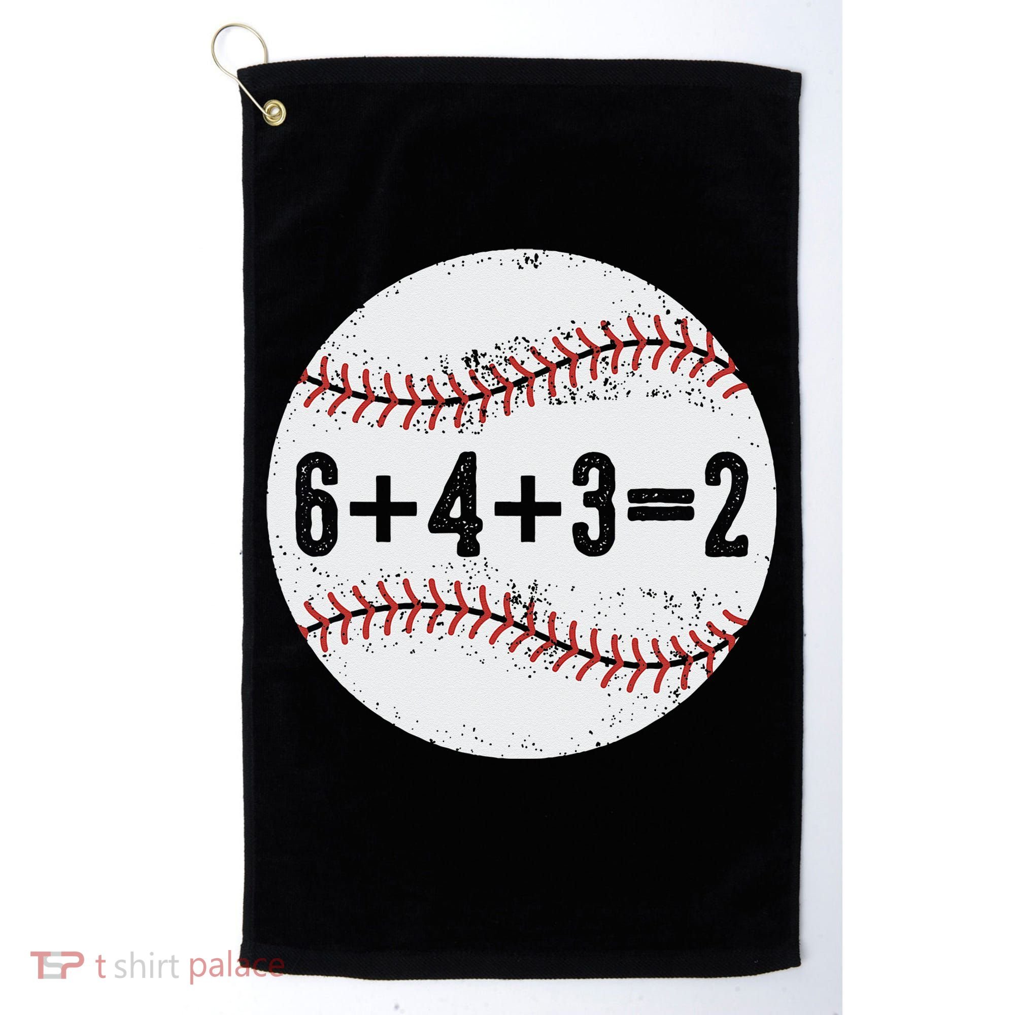 Funny 6+4+3=2 Double Play Baseball Gift Golf Towel