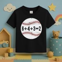 Funny 6+4+3=2 Double Play Baseball Gift Toddler T-Shirt thumb 3